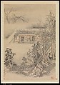 Drinking in the Bamboo Garden on the Lantern Festival, Luo Ping (Chinese, 1733–1799), Hanging scroll; ink and color on paper, China