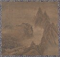 Landscape, Unidentified artist, Album leaf; ink and color on silk, China