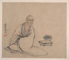 The Sixteen Luohans, Attributed to Chen Xian (Chinese, active ca. 1634–77), Album of sixteen paintings; ink and color on paper, China or Japan
