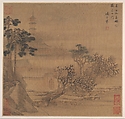 Landscapes after Tang-dynasty poems, Sheng Maoye (Chinese, active ca. 1615–ca. 1640), Album of six paintings; ink and color on silk, China