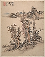 Landscapes after Song and Yuan masters, Lan Ying (Chinese, 1585–1664), Album of twelve leaves; ink and color on paper, China