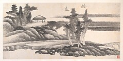Landscapes of the Twelve Months, Gong Xian (Chinese, 1619–1689), Album of twelve painting leaves; ink on paper, China