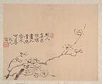 Landscape, Shen Zhuo (active 19th century), Album leaf; ink and color on paper, China