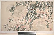 Garden Flowers, After Chen Chun (Chinese, 1483–1544), Album of sixteen paintings and one leaf of calligraphy; ink and color on paper, China