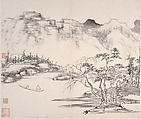 Landscapes, Yi Bingshou (Chinese, 1754–1815), Album of eight leaves; ink on paper, China