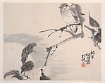 Animals, Flowers and Birds, Ren Yi (Ren Bonian) (Chinese, 1840–1896), Album of eight leaves; ink and color on paper, China