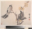Animals, Flowers and Birds, Ren Yi (Ren Bonian) (Chinese, 1840–1896), Album of eight leaves; ink and color on paper, China