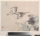 Animals, Flowers and Birds, Ren Yi (Ren Bonian) (Chinese, 1840–1896), Album of eight leaves; ink and color on paper, China