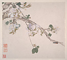 Insects and Flowers, Ju Lian (Chinese, 1828–1904), Album of eight leaves; ink and color on paper, China
