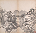 Landscapes, He Weipu (Chinese, 1844–1925), Album of eight leaves; ink and color on paper, China