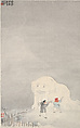 Making a Snow-lion, Yu Ming  Chinese, Album leaf; ink and color on paper, China