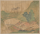 Landscapes, Ye Xin (Chinese, active ca. 1640–1673), Album of four leaves; ink and color on silk, China