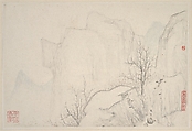 Landscapes, Zhang Feng (Chinese, active ca. 1628–1662), Album of twelve leaves; ink and color on paper, China