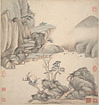 Landscapes in the styles of ancient masters, Wang Jian (Chinese, 1609–1677/88), Album of eighteen leaves; ink and color on paper, China