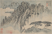 Landscapes, Shitao (Zhu Ruoji) (Chinese, 1642–1707), Album of eight leaves; ink and color on paper, China