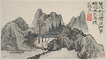 Landscapes of the Four Seasons, Shitao (Zhu Ruoji) (Chinese, 1642–1707), Album of eight leaves; ink and color on paper, China