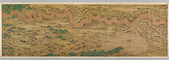 Ten Thousand Miles along the Yellow River, Unidentified artist Chinese, active late 17th–early 18th century, Two handscrolls; ink, color, and gold on silk, China