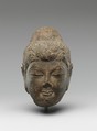 Head of Buddha, Limestone with traces of pigment, China