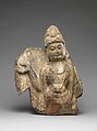 Bodhisattva, Limestone with traces of pigment, China