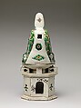 Figure of Guanyin, Porcelain painted in famille verte enamels on the biscuit, China