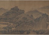 The Hills of Kuaiji, Unidentified artist, Handscroll; ink and color on silk, China