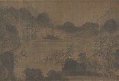 Traveling amid Mountains, Unidentified artist, Handscroll; ink and color on silk, China