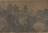 Traveling amid Mountains, Unidentified artist, Handscroll; ink and color on silk, China