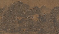 Landscape, Unidentified artist (17th century), Handscroll; ink on silk, China