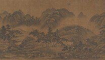 Landscape, Unidentified artist (17th century), Handscroll; ink on silk, China