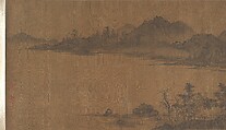 Landscape, Unidentified artist (17th century), Handscroll; ink on silk, China