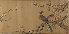 Birds on Branches, Unidentified artist  , 15th to 17th century, Handscroll; ink and color on silk, China