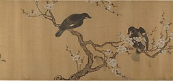 Birds on Branches, Unidentified artist  , 15th to 17th century, Handscroll; ink and color on silk, China