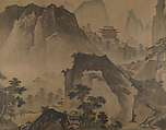 First half of Ten Thousand Li of the Yangzi River, Unidentified artist  , fake signature of Xia Gui (active ca. 1195–1230), Handscroll; ink and color on silk, China