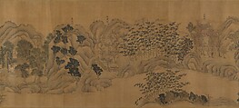 Wangchuan Villa, Unidentified artist  , 16th century, Handscroll; ink and color on silk, China