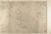 (Copy after) The Sixteen Luohans, In the Style of Shitao (Zhu Ruoji) (Chinese, 1642–1707), Handscroll; ink on paper, China