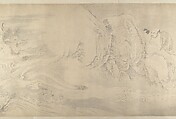 (Copy after) The Sixteen Luohans, In the Style of Shitao (Zhu Ruoji) (Chinese, 1642–1707), Handscroll; ink on paper, China