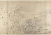 (Copy after) The Sixteen Luohans, In the Style of Shitao (Zhu Ruoji) (Chinese, 1642–1707), Handscroll; ink on paper, China