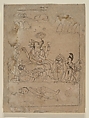 Varaha Triumphant, Ink and ink wash on paper, India (Rajasthan, Sawar)