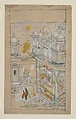 Lovers Returning to a Palace, Ink and opaque watercolor on paper, India (Rajasthan, Bundi)