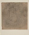 Krishna and Radha Standing on a Lotus, Ink on paper, India (Rajasthan)
