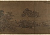 Landscape, Unidentified artist, Handscroll; ink and color on paper, China