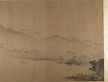 Second half of Ten Thousand Li of the Yangzi River, Unidentified artist  , fake signature of Xia Gui (active ca. 1195–1230), Handscroll; ink and color on silk, China