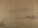 Second half of Ten Thousand Li of the Yangzi River, Unidentified artist  , fake signature of Xia Gui (active ca. 1195–1230), Handscroll; ink and color on silk, China