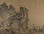 Second half of Ten Thousand Li of the Yangzi River, Unidentified artist  , fake signature of Xia Gui (active ca. 1195–1230), Handscroll; ink and color on silk, China