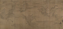Holy Men Travelling to the Buddhist Heaven, Unidentified artist, Handscroll; ink on silk, China