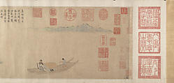 Ode on Returning Home, After Qian Xuan (Chinese, 1239–1301), Handscroll; ink, color, and gold on paper, China