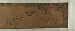 Tartar Huntsman, Unidentified artist, Handscroll; ink and color on silk, China