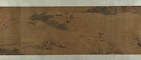 Tartar Huntsman, Unidentified artist, Handscroll; ink and color on silk, China