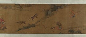 Tartar Huntsman, Unidentified artist, Handscroll; ink and color on silk, China