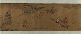 Tartar Huntsman, Unidentified artist, Handscroll; ink and color on silk, China